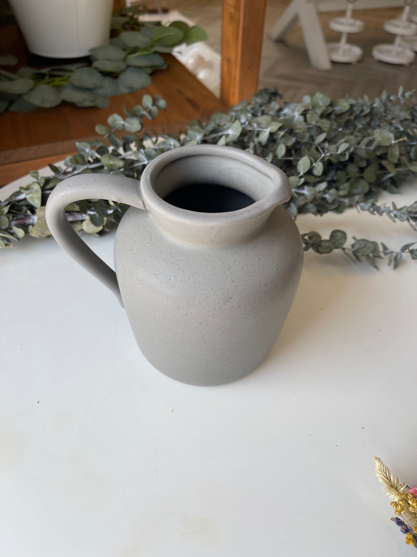 Ceramic Pitcher - Charcoal Grey