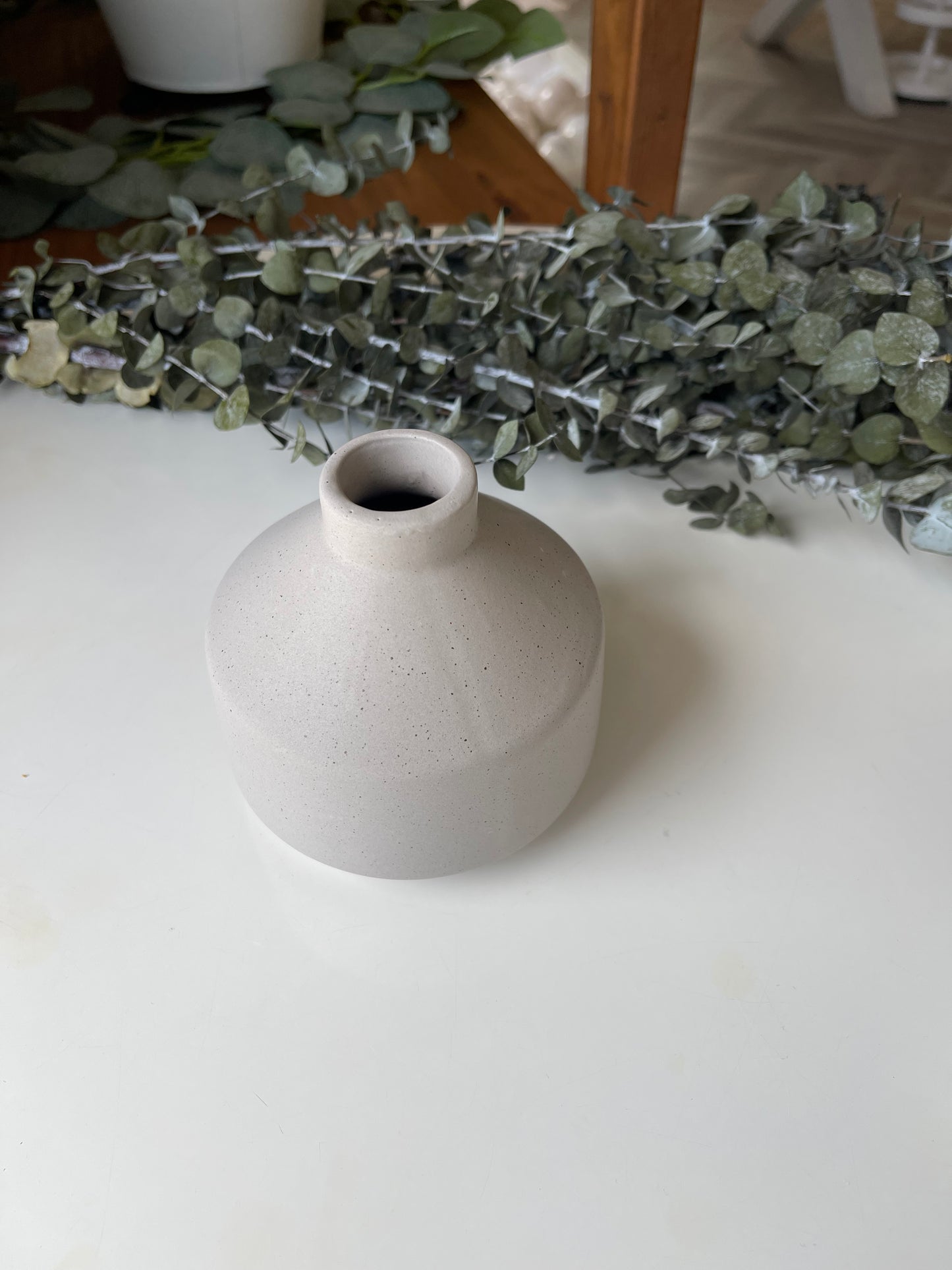 Ceramic Vase - Light Grey