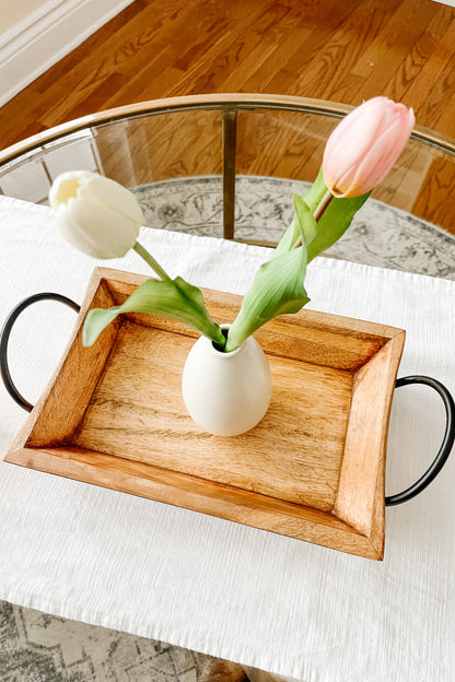 Teardrop Ivory Vase – Elegant Minimalist Decorative Vase for Home Décor