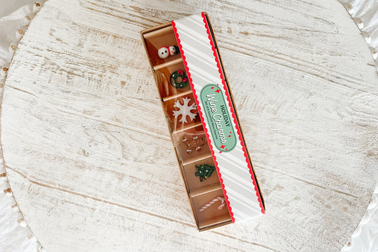 Holiday Cheers Charm for Wine Glasses - Set of 6