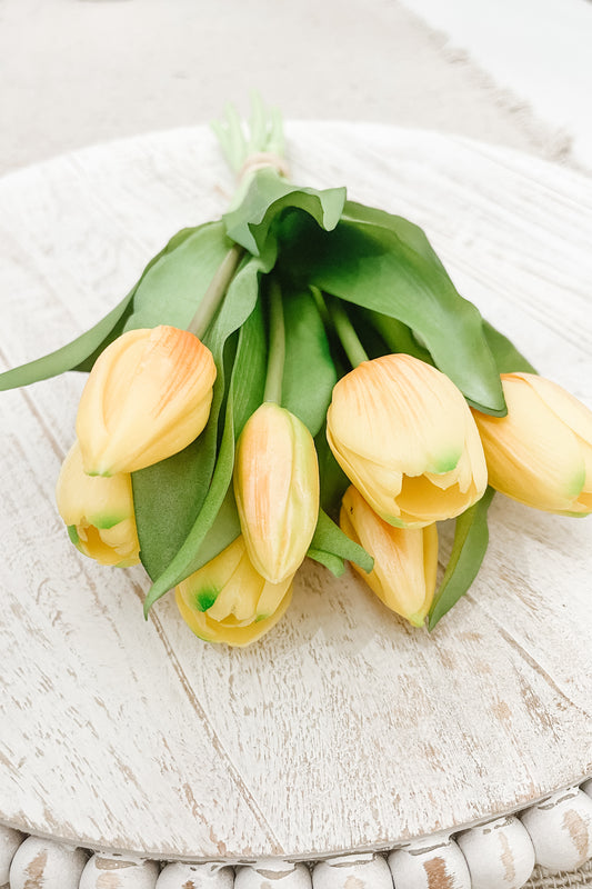 Faux Tulips - Yellow - The Scented Market 