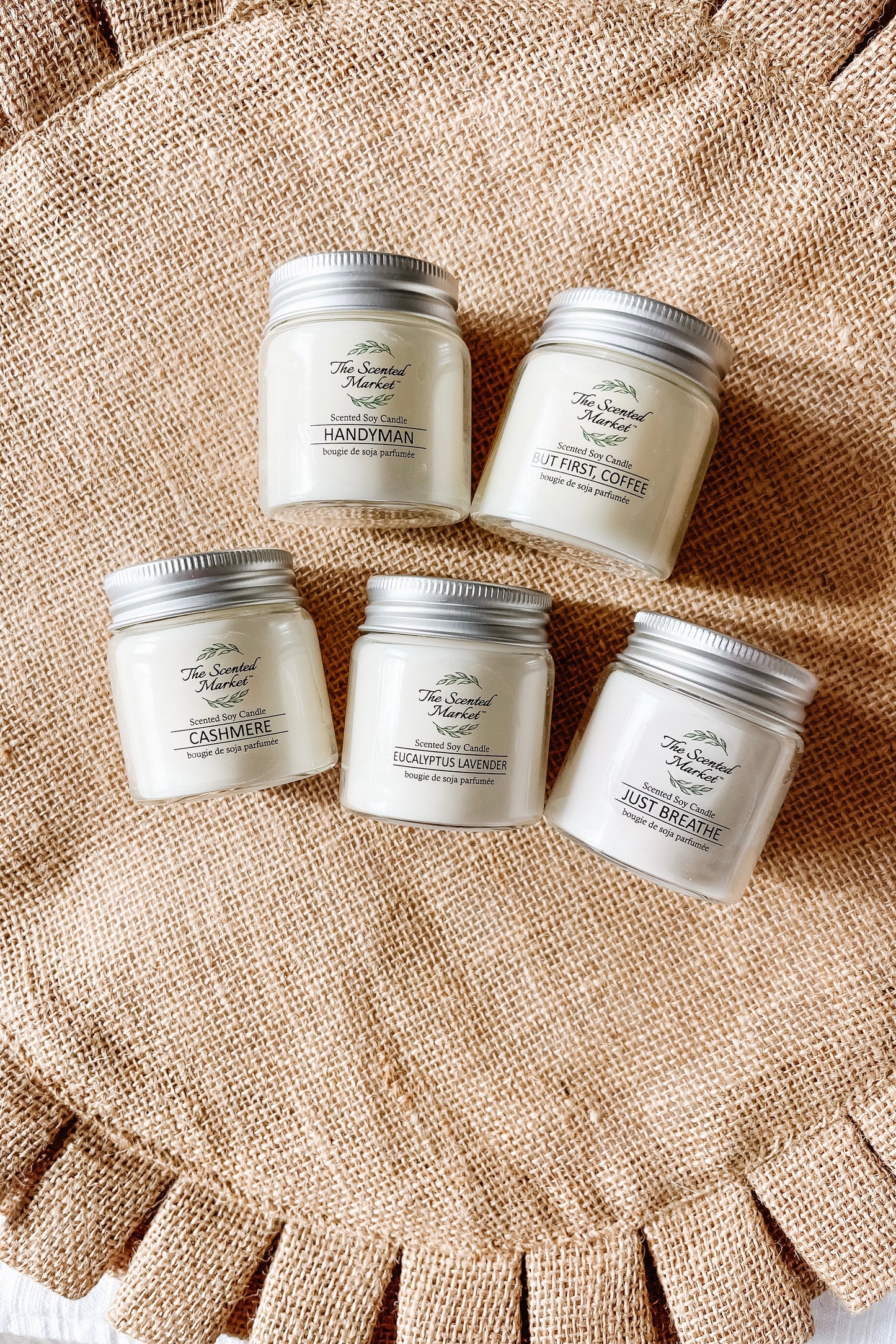 Signature Candle Sample 5-Pack – Best-Selling Scents, Clean Soy Wax