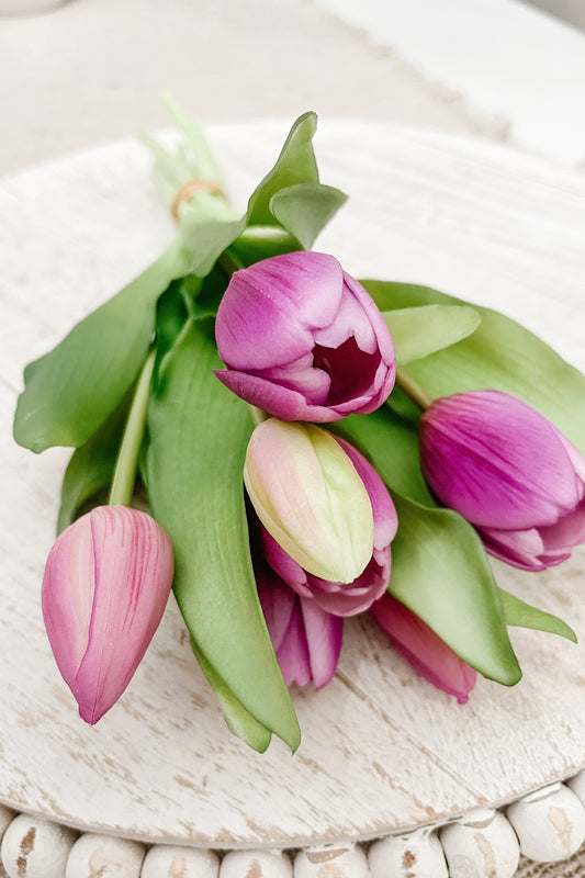 Faux Tulips - Purple - The Scented Market 