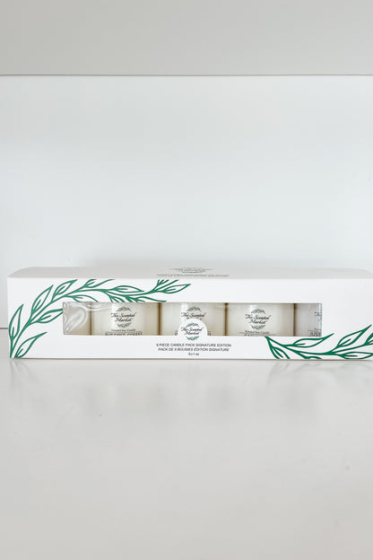 Signature Candle Sample 5-Pack – Best-Selling Scents, Clean Soy Wax