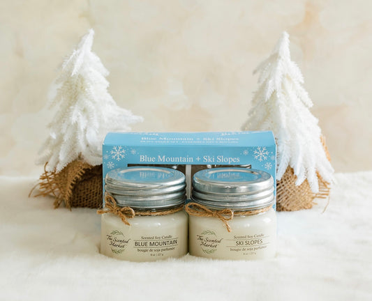 Blue Mountain Candle Gift Set – Fresh, Crisp, and Outdoorsy Scents
