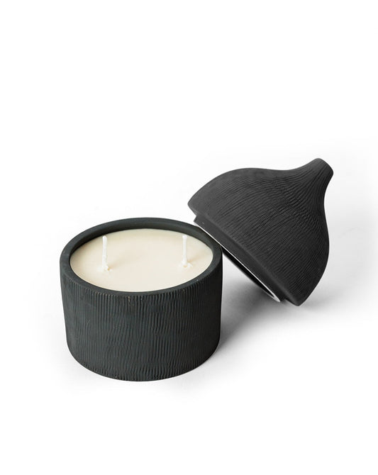 A picture of Clay Collection - Black Scented Soy Candle