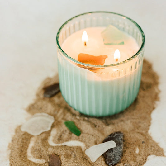 SAND DUNES Soy Wax Candle 32 oz - Beach Glass Collection