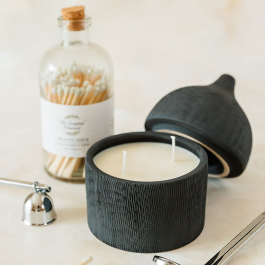 Clay Collection - BLACK Soy Wax Candle