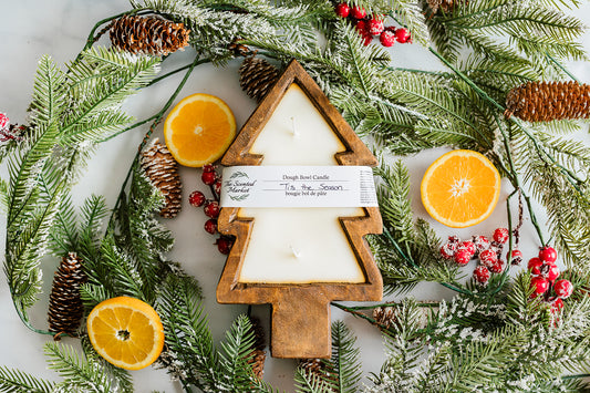 Tree Dough Bowl Candle