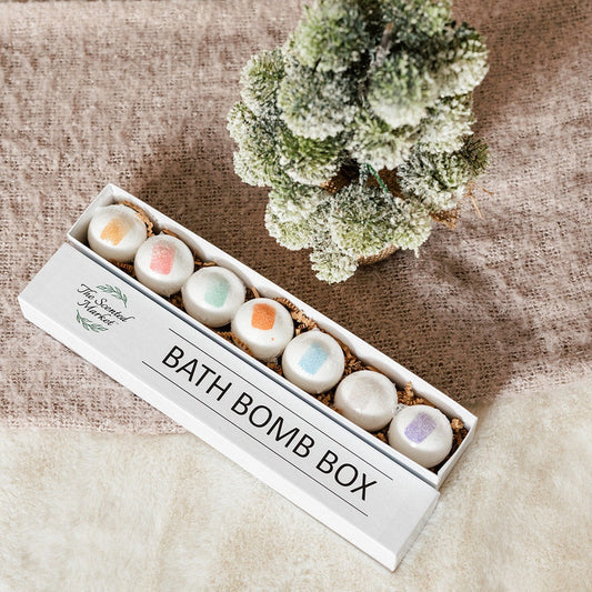 Winter Bath Bomb Gift Box - 7 Pack - The Scented Market 