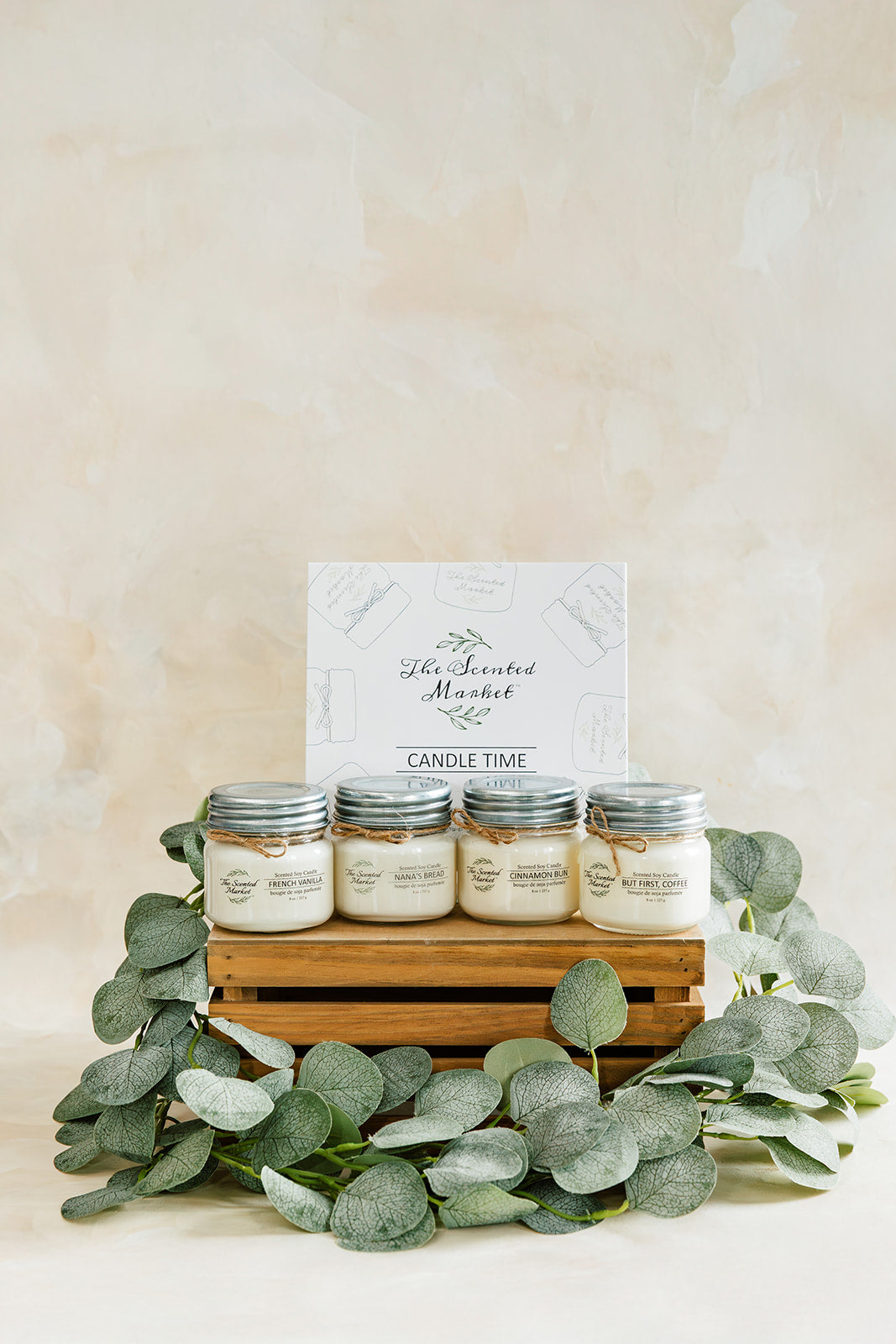 Candle Time Gift Box – 4 Scented Soy Candles