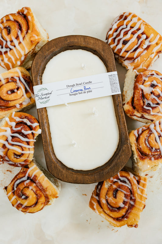 Brown Oval Dough Bowl - CINNAMON BUN