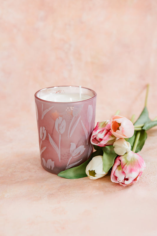 Tulip 2 Wick Soy Wax Candle - Large 28 oz