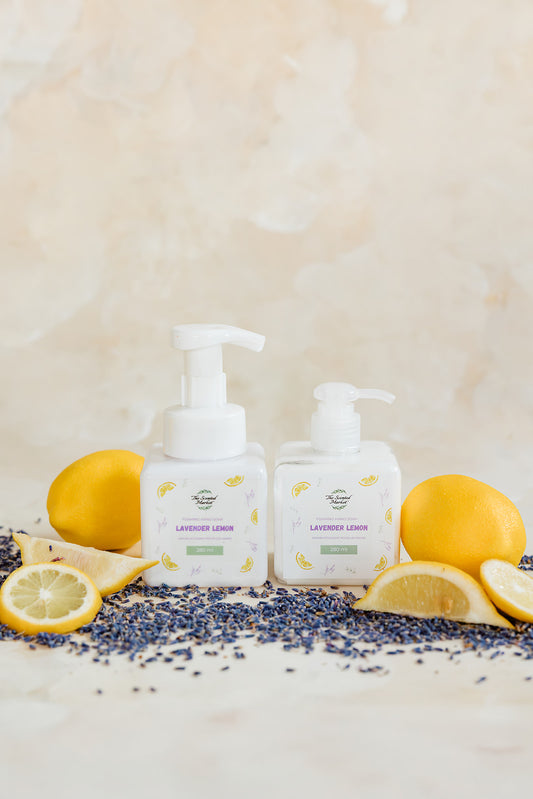 LAVENDER LEMON Spring Foaming Hand Soap and Body Lotion Set