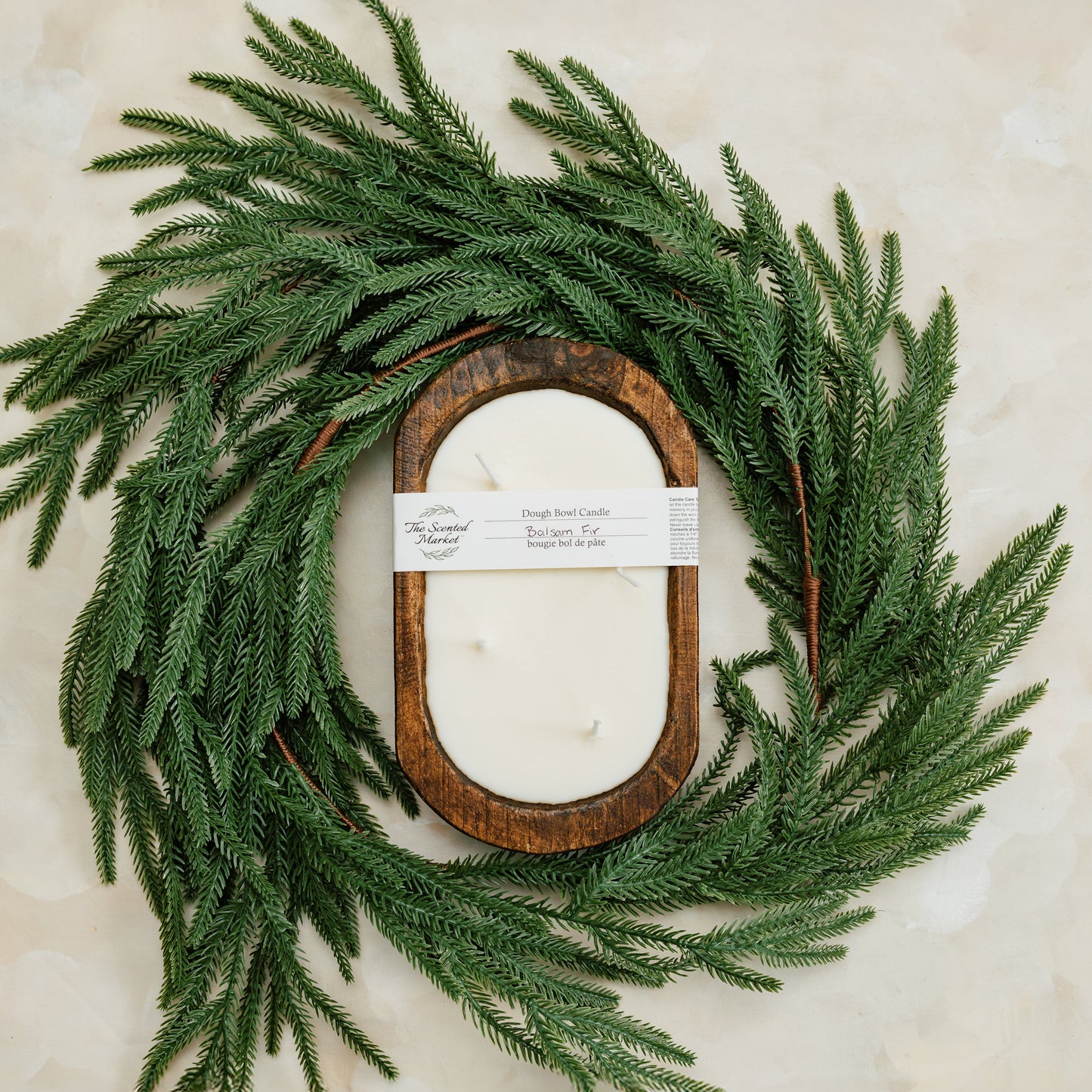 Brown Oval Dough Bowl - BALSAM FIR