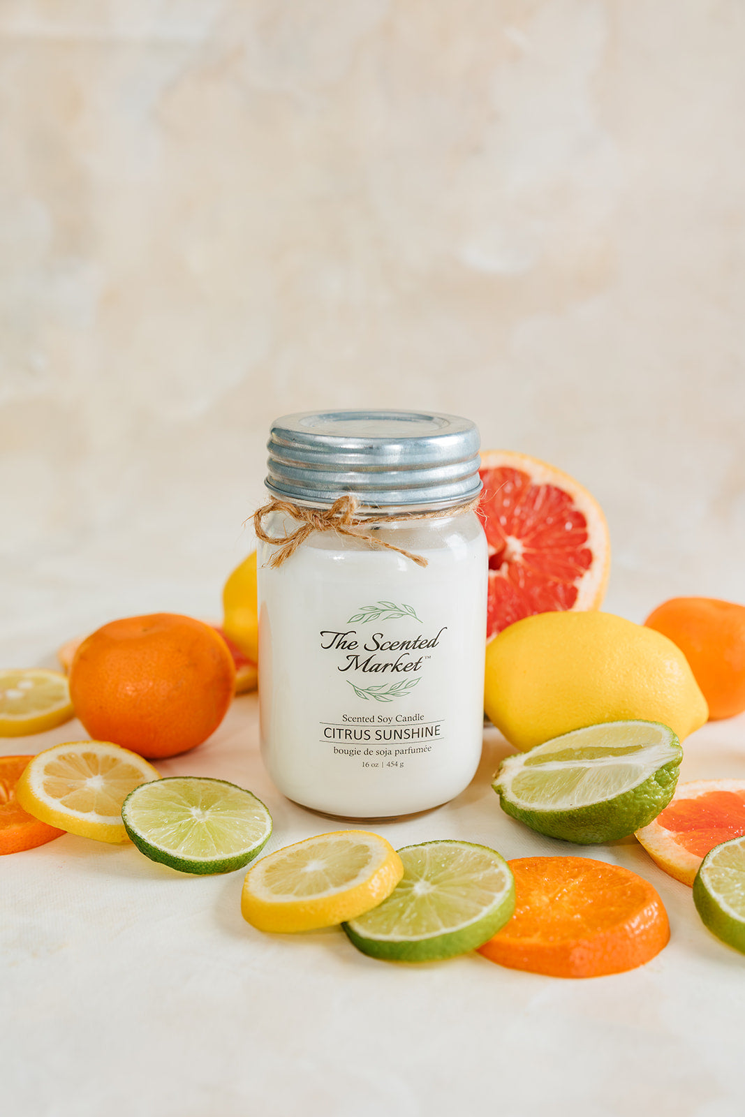 CITRUS SUNSHINE Soy Wax Candle 16oz