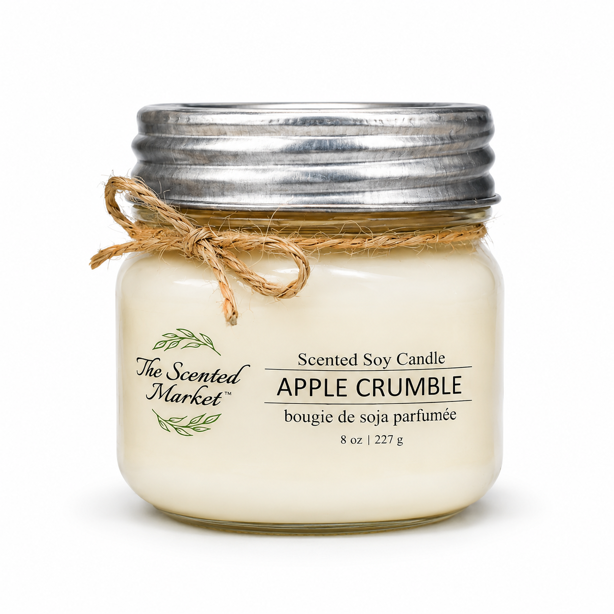 APPLE CRUMBLE Soy Wax Candle 8 oz