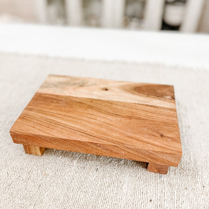 Wooden Candle Riser - Rectangular - The Scented Market 