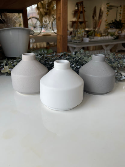 Ceramic Vase - Light Grey
