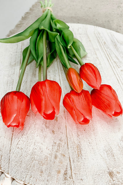 Faux Tulips - Red