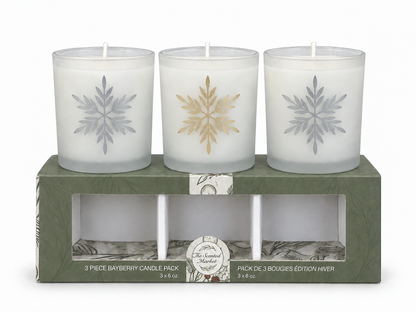 BAYBERRY Frosted Candle Trio Gift Set