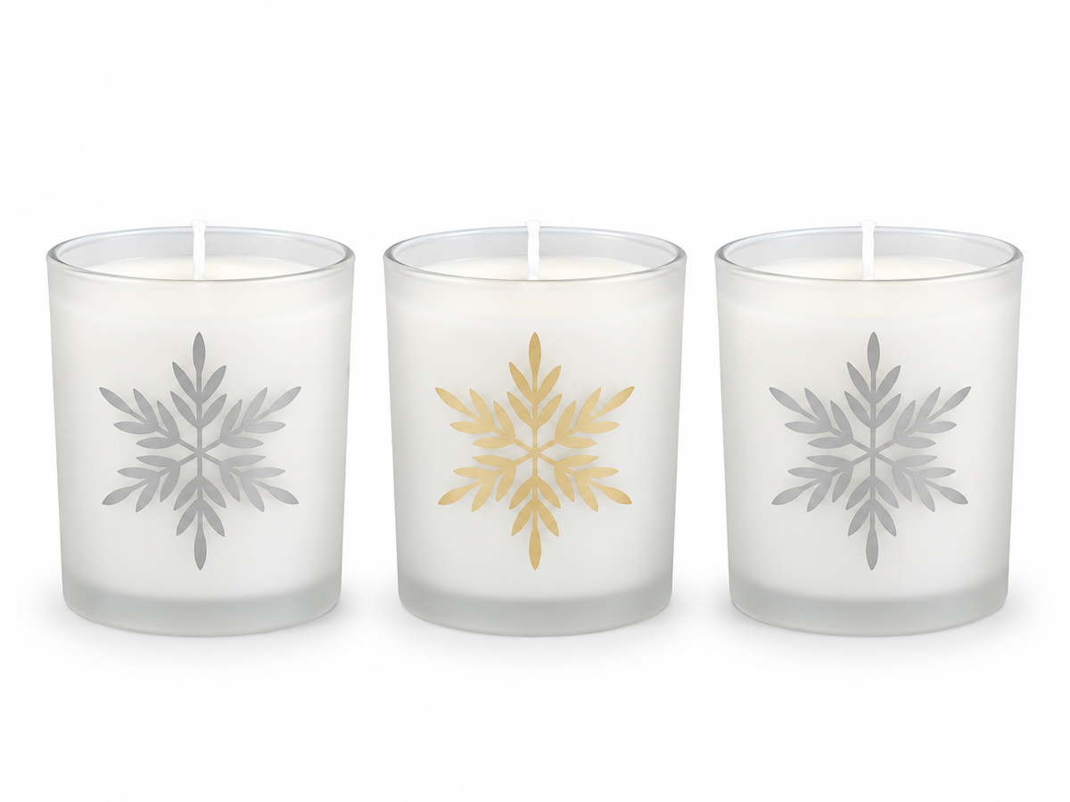 BAYBERRY Frosted Candle Trio Gift Set