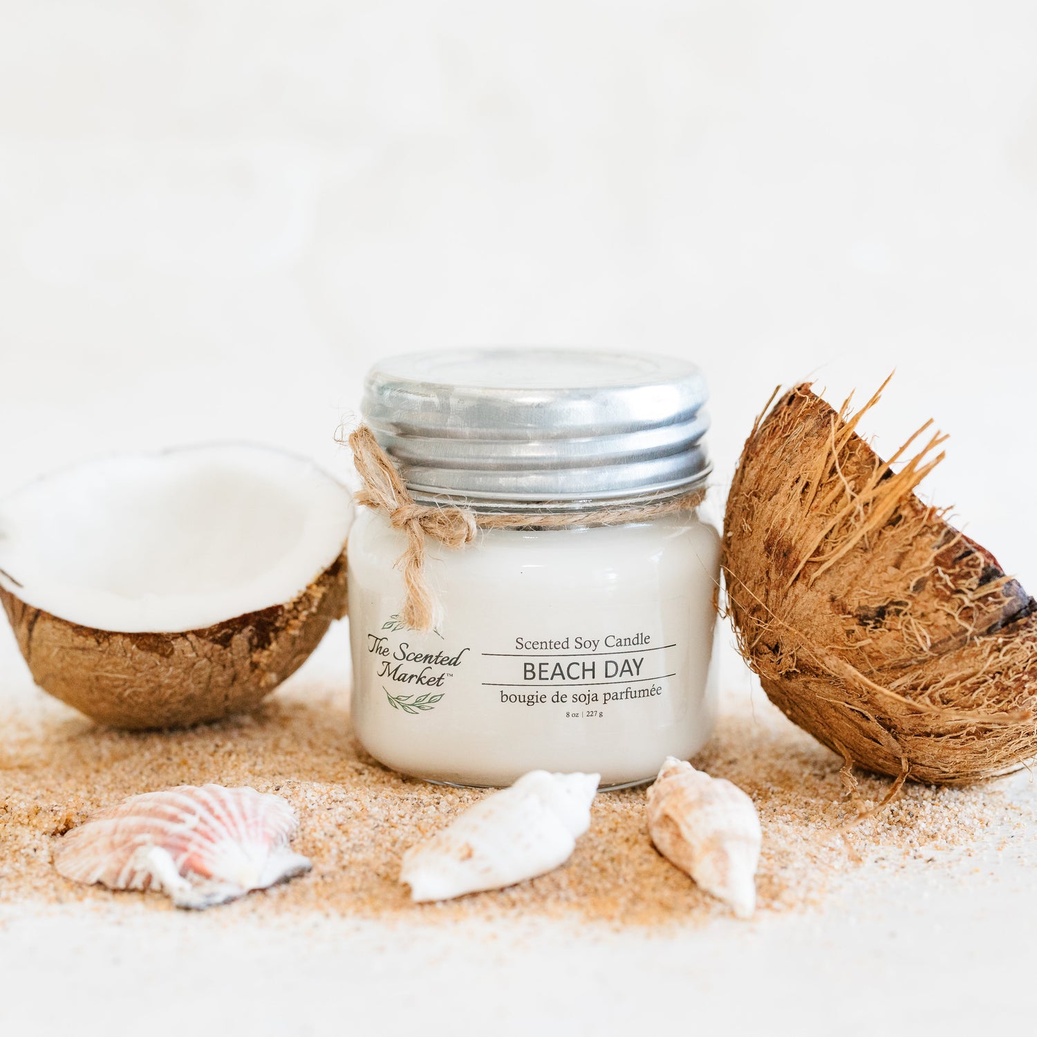 BEACH DAY Soy Wax Candle 8 oz - The Scented Market  Candles   