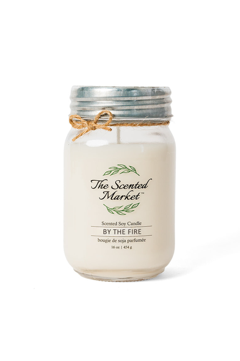 BY THE FIRE Soy Wax Candle 16 oz - The Scented Market 