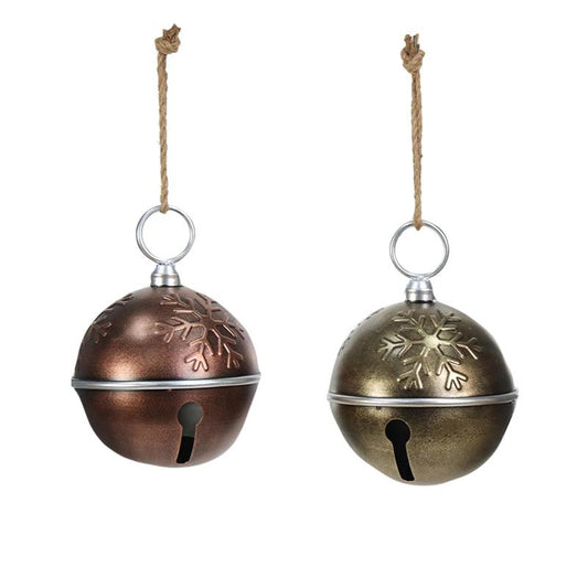 Bell -Snowflake Round Rose Gold - The Scented Market     