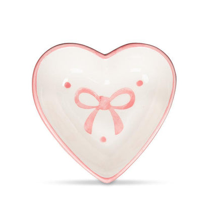 Bow Heart Shaped Small Dish