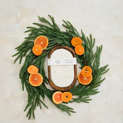 Brown Oval Dough Bowl - TIS' THE SEASON - The Scented Market  Candles   