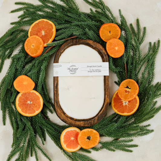 Brown Oval Dough Bowl - TIS' THE SEASON - The Scented Market  Candles   