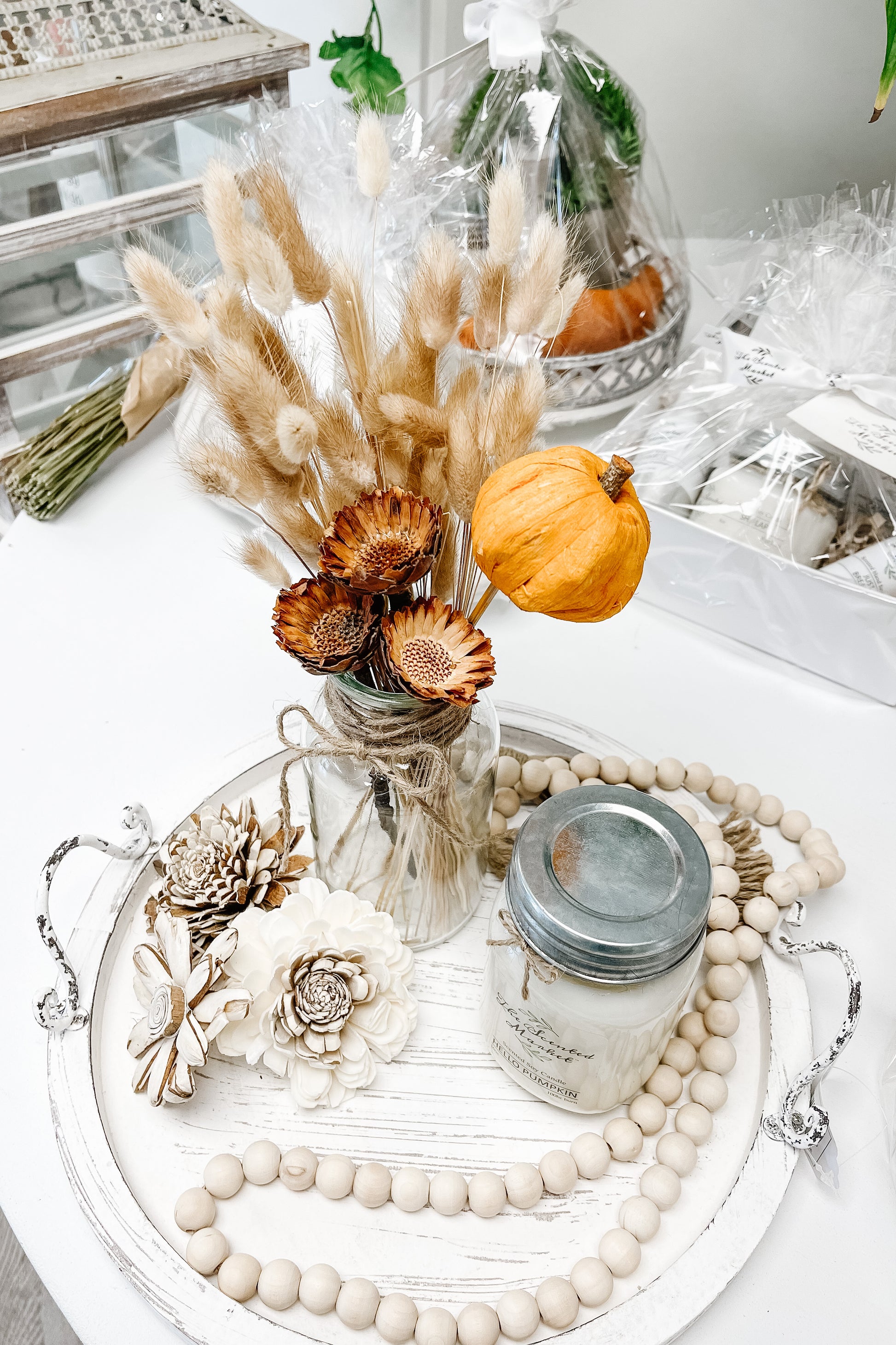 Fall Decor Arrangement - The Scented Market 