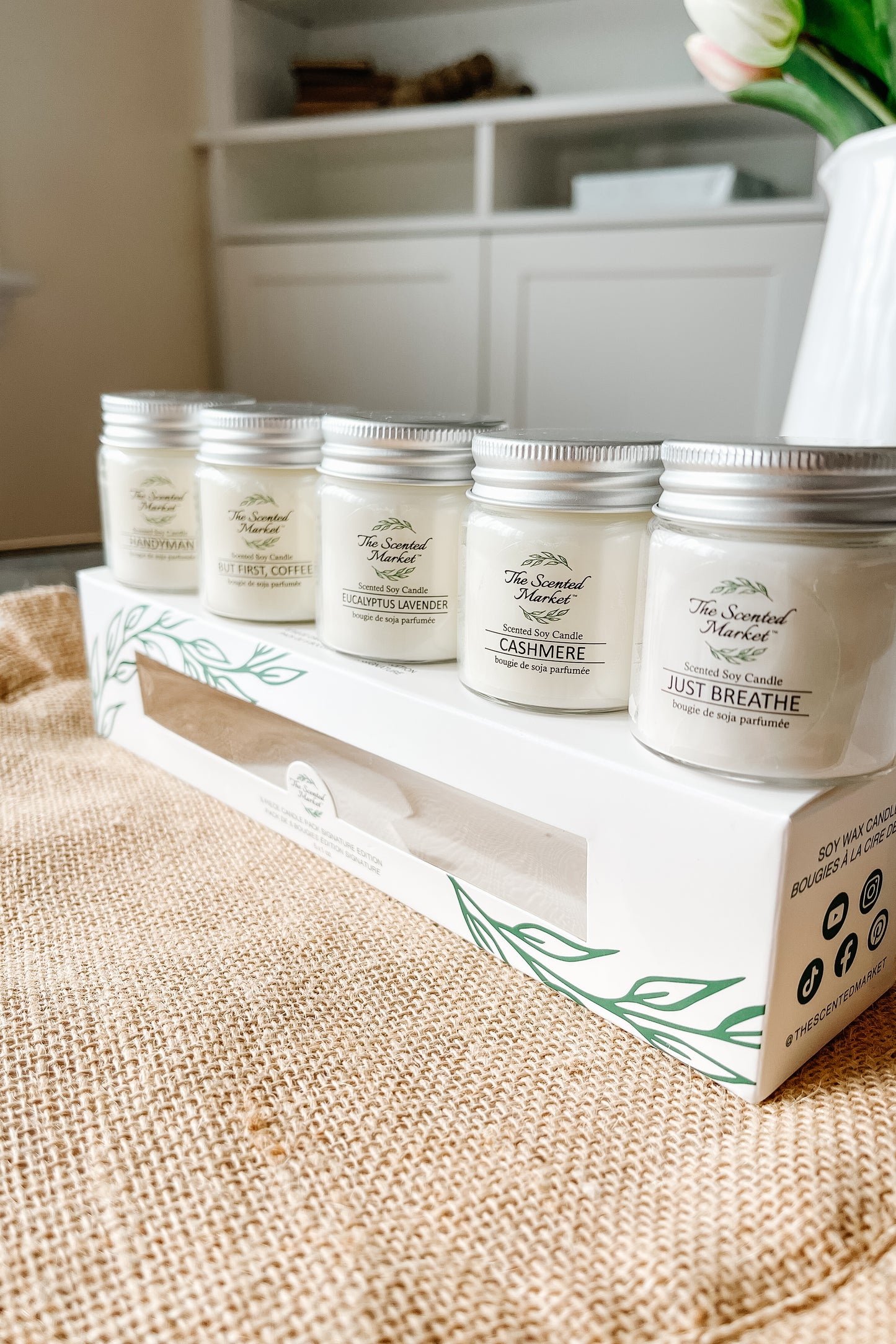 Signature Candle Sample 5-Pack – Best-Selling Scents, Clean Soy Wax