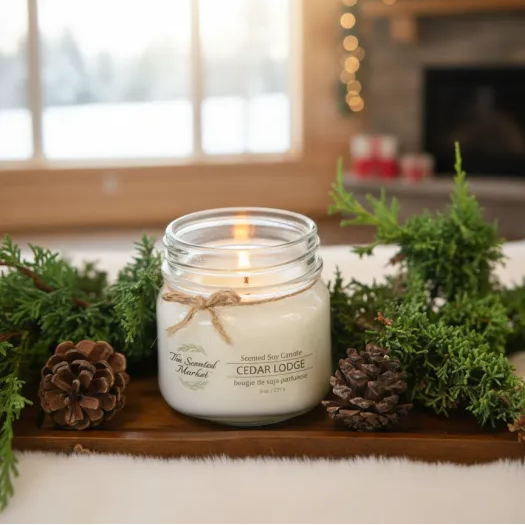 CEDAR LODGE - Scent of the Month December - The Scented Market  Candles   