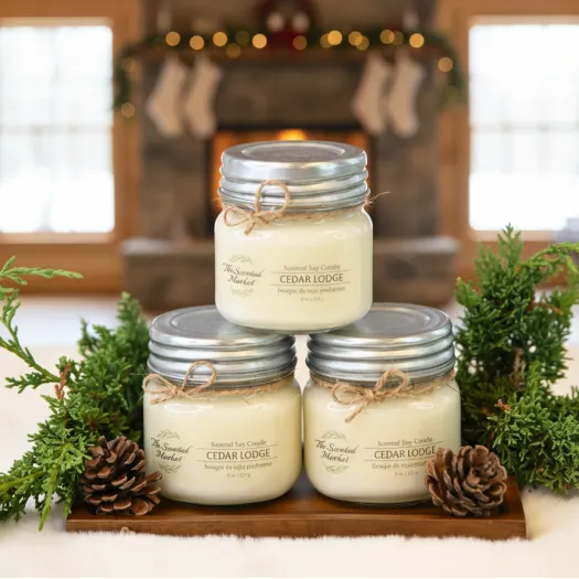 CEDAR LODGE - Scent of the Month December - The Scented Market  Candles   