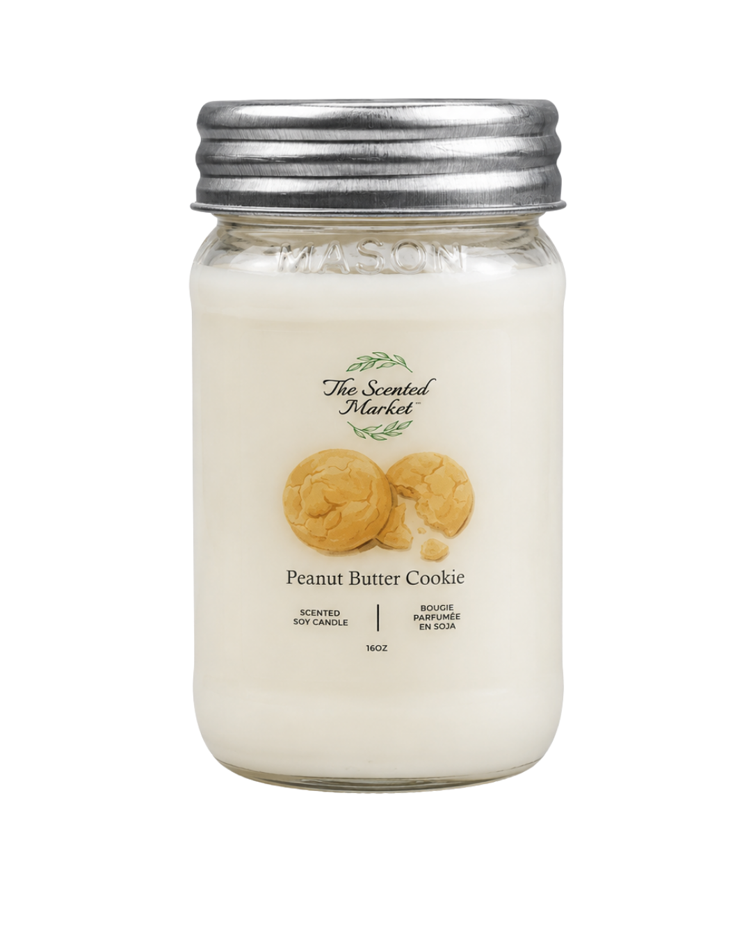 PEANUT BUTTER Cookie Scented Soy Candle 16 oz