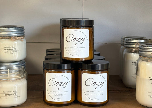 COZY Soy Wax Candle 8 oz - The Scented Market  Candles   