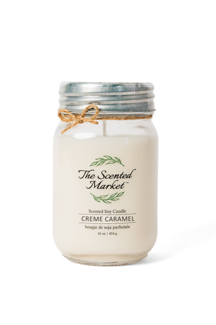 CREME CARAMEL Soy Wax Candle 16 oz - The Scented Market  Candles   
