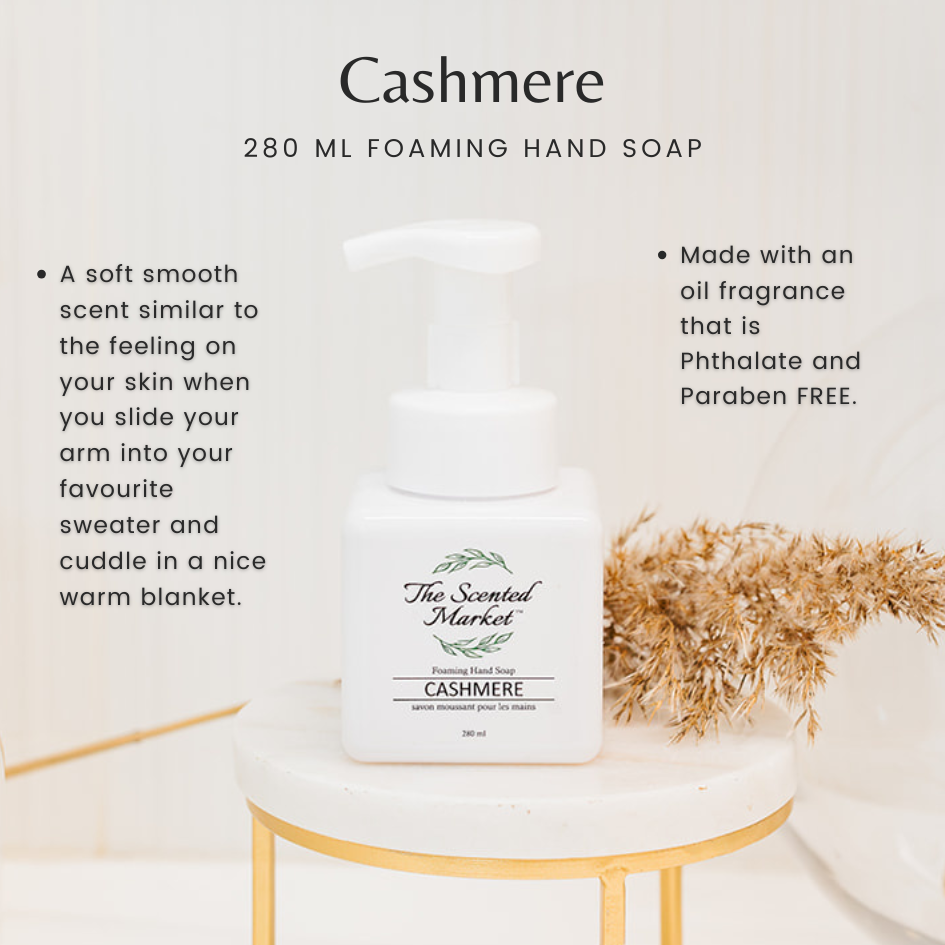 Cashmere Foaming Hand Soap – Luxurious & Gentle Cleanser - The Scented Market  Liquid Hand Soap   