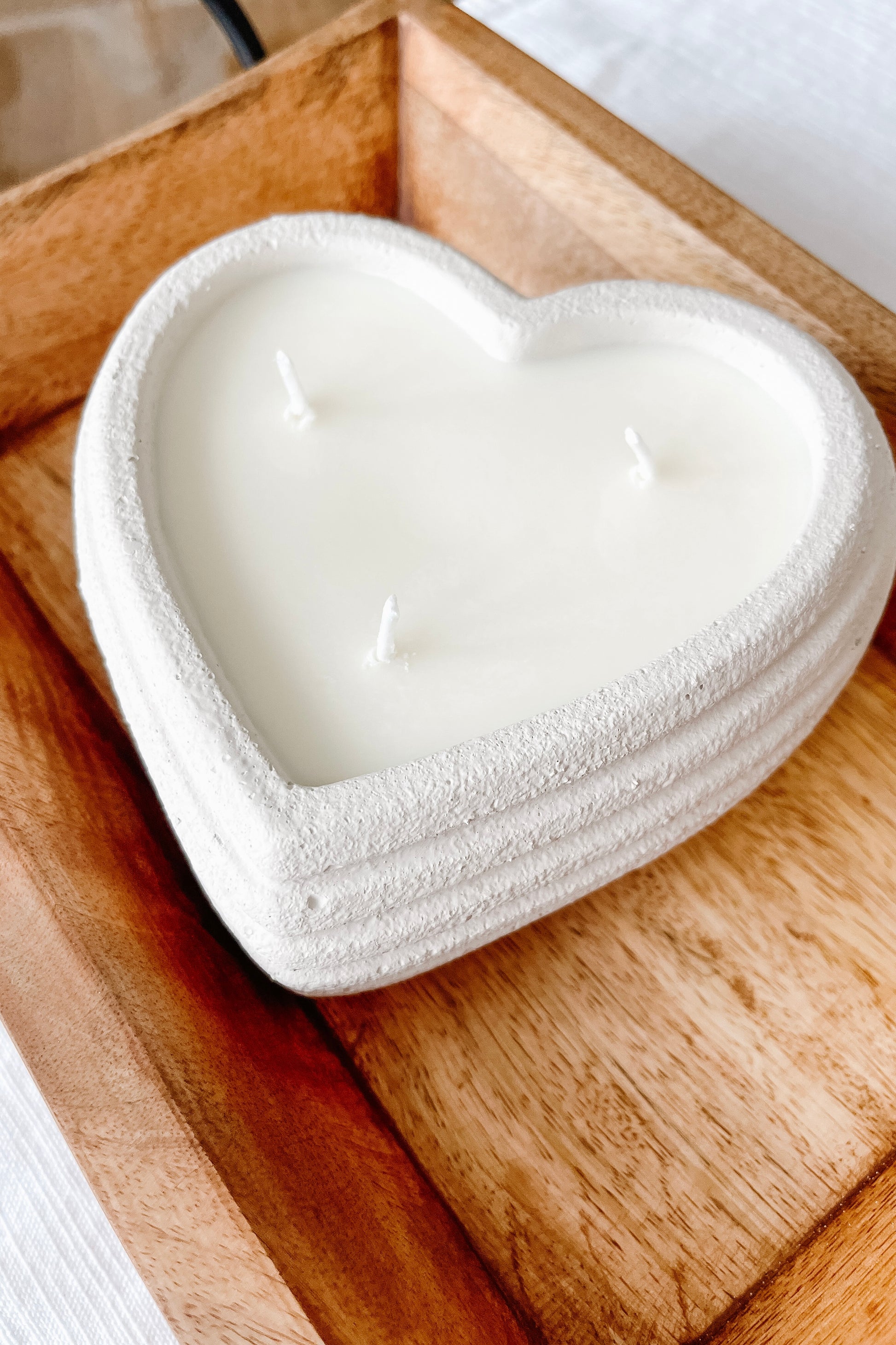 Cement Heart Ripple Vessel - The Scented Market     