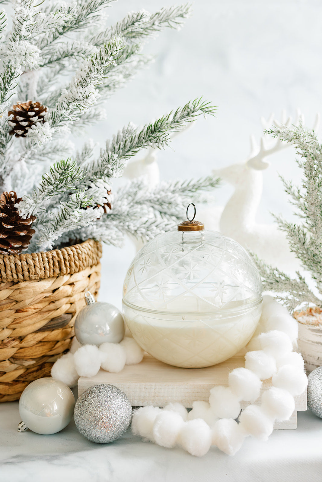 Christmas Ornament 3 Wick Soy Candle - The Scented Market  Candles   