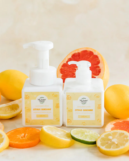 CITRUS SUNSHINE Spring Foaming Hand Soap and Body Lotion Set