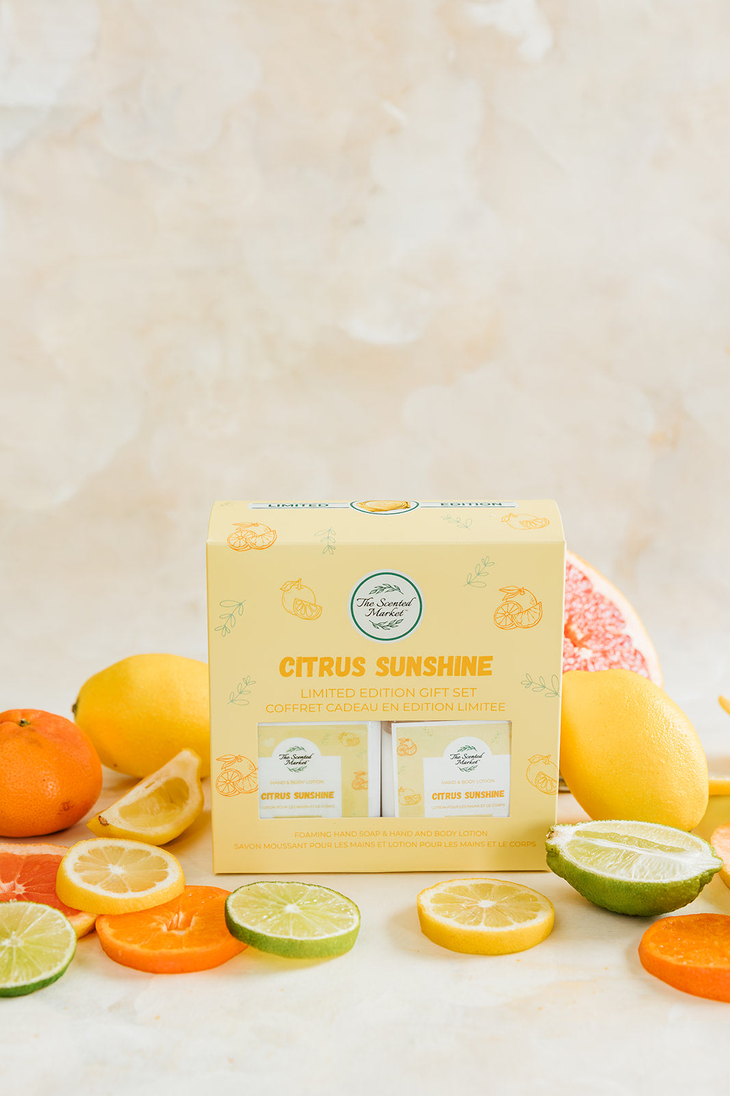 CITRUS SUNSHINE Spring Foaming Hand Soap and Body Lotion Set