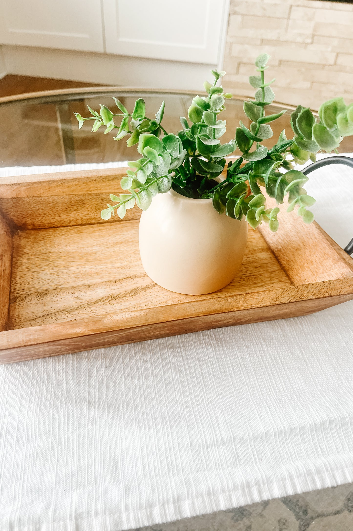 Cream Wide-Mouth Vase – Modern Decorative Vase for Floral & Home Décor - The Scented Market  Vases   