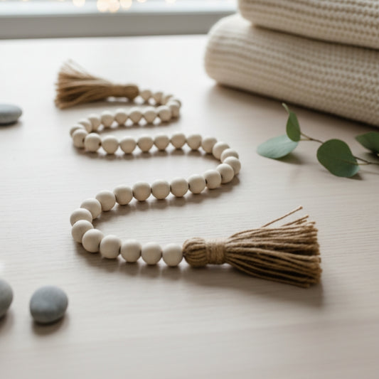 Decor Bead Double Tassel Garland - The Scented Market  Decor   