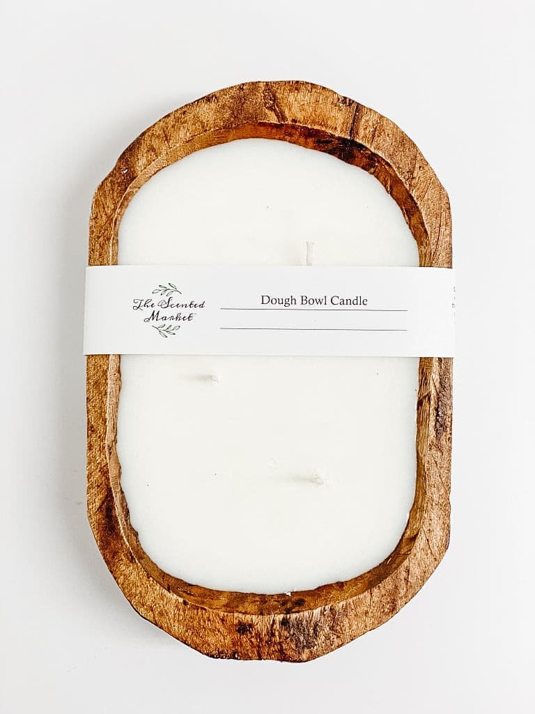 Brown Oval Dough Bowl - CRACKLIN' BIRCH - The Scented Market 