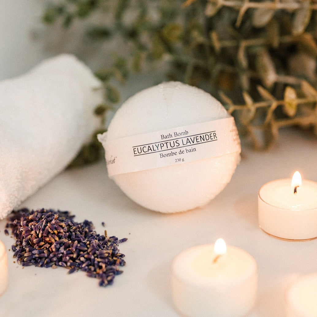 EUCALYPTUS LAVENDER Bath Bomb - The Scented Market  Bath Additives   