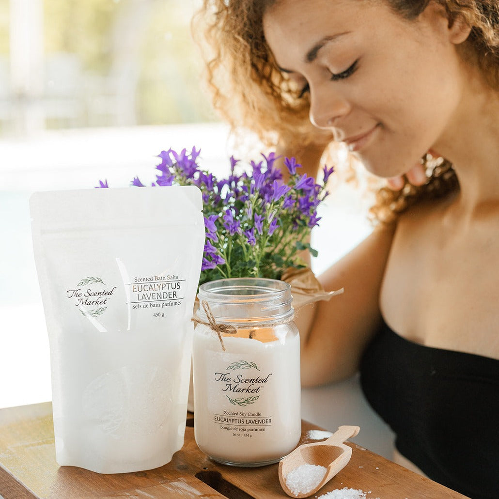 EUCALYPTUS LAVENDER Bath Salt - The Scented Market  Bath Additives   