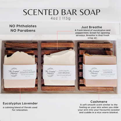 EUCALYPTUS LAVENDER - Scented Soap Bar - The Scented Market  Bar Soap   